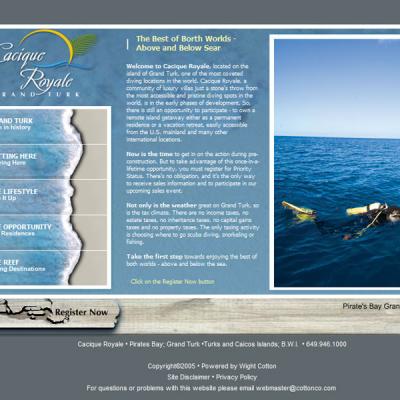 Cacique Royale Website