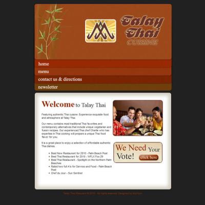 Talay Tai Restaurant Website